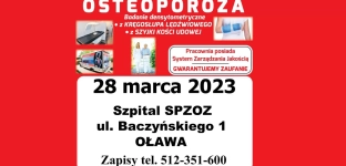 Badanie osteoporozy w Oławie