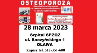 Badanie osteoporozy w Oławie