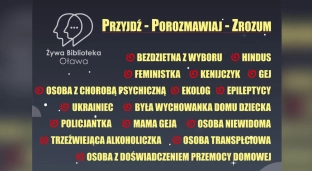 Żywa Biblioteka kolejny raz w Oławie. Przyjdź, porozmawiaj, zrozum