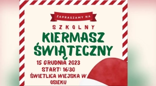 Osiek zaprasza na kiermasz świąteczny