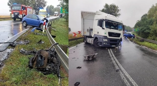 Stracił panowanie nad pojazdem. Niebezpiecznie na górce w Gaju Oławskim