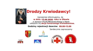 Akcja krwiodawstwa już jutro w Oławie!