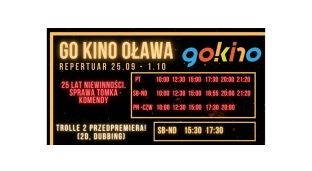 Sprawdź repertuar Go!Kino