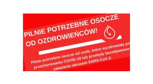 Pilnie potrzebne osocze od ozdrowieńców