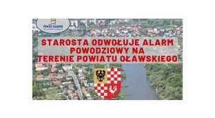 Alarm powodziowy w powiecie zostaje odwołany