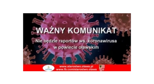 Starostwo nie będzie publikować raportów COVID-19