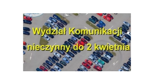 Do kiedy Wydział Komunikacji będzie nieczynny?