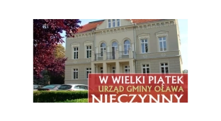 W Wielki Piątek Urząd Gminy będzie zamknięty