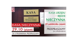 Kasa urzędu będzie nieczynna