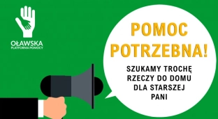 Starsza i samotna kobieta potrzebuje pomocy