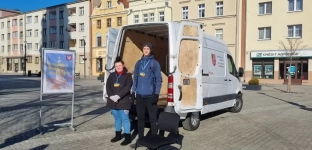 Mobilny Punkt Zbierania Darów dla uchodźców