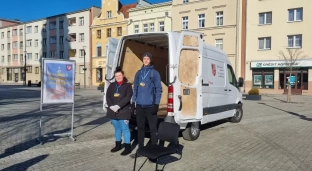 Mobilny Punkt Zbierania Darów dla uchodźców