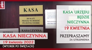 Kasa Urzędu będzie nieczynna. Kiedy?