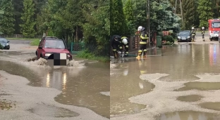 Po większych opadach ulice zamieniają się w jezioro