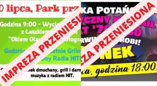 Zła pogoda pokrzyżowała plany. Imprezy zostają przeniesione