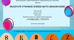 Oficjalnie otworzą ścieżkę moto-sensoryczną