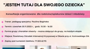 Jestem tutaj dla swojego dziecka. Weź udział w konsultacjach