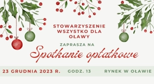 Spotkanie opłatkowe na oławskim Rynku