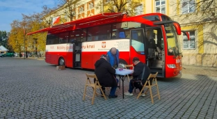 Akcja krwiodawstwa w oławskim Rynku