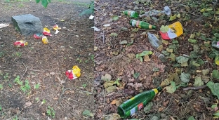 Tak wygląda oławski park. Czytelniczka: Ten alkohol ludziom mózgi wyżera