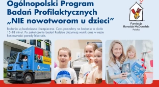 Bezpłatne badania profilaktyczne dla dzieci: NIE nowotworom