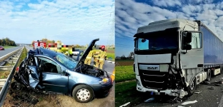 Autostrada A4 zablokowana po groźnym wypadku