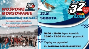 Aqua Aerobic, maraton pływacki i morsowanie. Jelczański WOŚP zaprasza