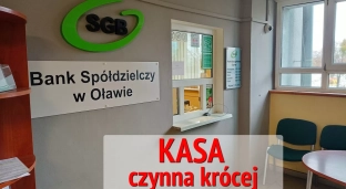 Kasa w starostwie czynna krócej