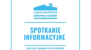 Czyste powietrze: spotkanie informacyjne