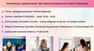 Jestem tutaj dla swojego dziecka: weź udział w konsultacjach