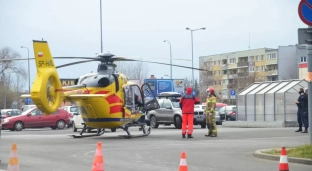 LPR wylądował na parkingu Kauflandu