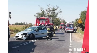 Stłuczka w Marcinkowicach. Droga zablokowana