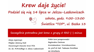 Druga akcja krwiodawstwa w Jelczu-Laskowicach