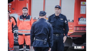 Pożar lasu. Strażacy ćwiczyli podawanie wody