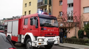 Pożar piwnicy przy Iwaszkiewicza