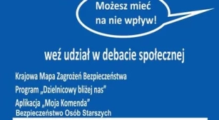 Porozmawiajmy o bezpieczeństwie - policja zaprasza do debaty