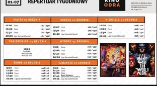 Repertuar kina Odra [1.12 - 7.12]