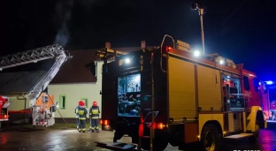 Pożar lakierni przy Ogrodowej