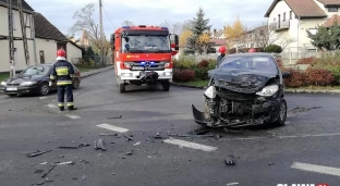 Nie ustąpił pierwszeństwa i uderzył w nadjeżdżające auto