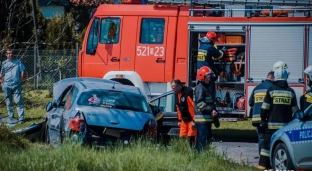 Wypadek w Wierzbnie. Cztery osoby ranne