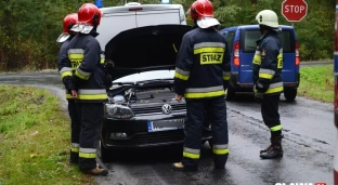 Nie wyhamował i uderzył