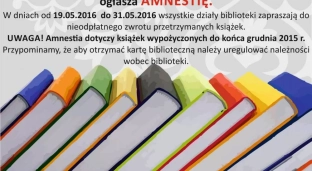 Biblioteka ogłasza amnestię