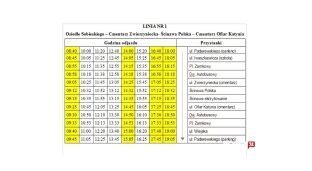 Komunikacja miejska 1 listopada