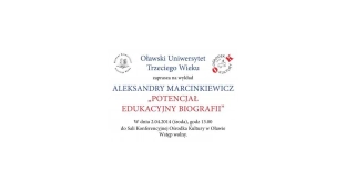 "Potencjał edukacyjny biografii" Aleksander Marcinkiewicz