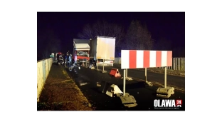 Wypadek na moście w Jaczkowicach [VIDEO]