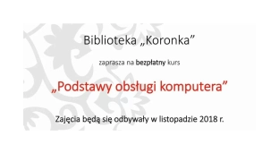 Bezpłatny kurs obsługi komputera