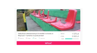 Zdewastowali im krzesełka. Klub Zalesie Wójcice chce je odbudować