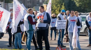 Solidarność strajkowała w Oławie