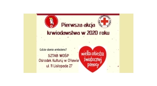 Oddaj krew podczas Wielkiej Orkiestry Świątecznej Pomocy!