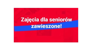 Zajęcia dla seniorów zawieszone